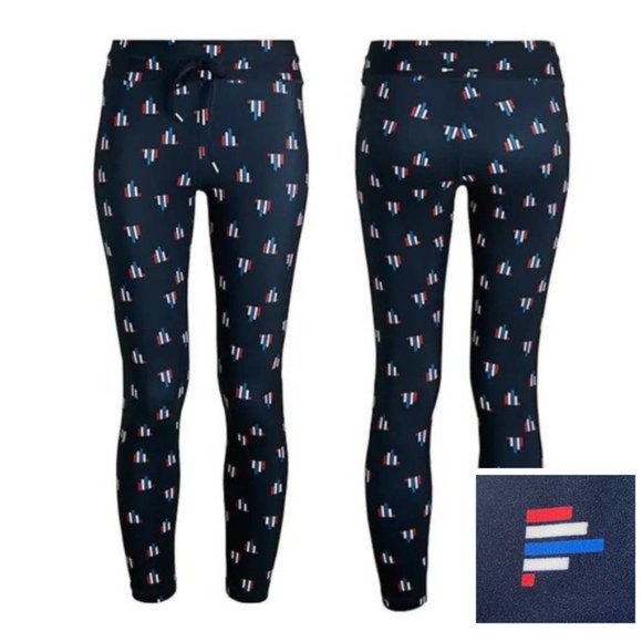 The Upside Printed Workout Leggings Size XL Navy, Red, White & Blue - Picture 1 of 5